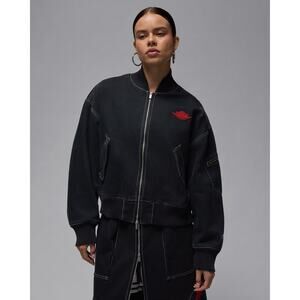 Nike Air Jordan Renegade Women Rare Air Full Zip Flight Jacket IB2924-010 Medium